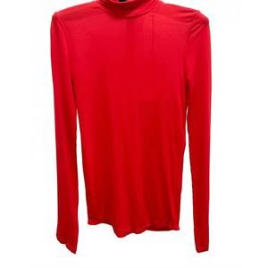 NEW ISABEL MARANT women's joyela jersey turtleneck top in red